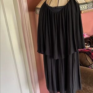 Zara Black Long Sleeve Dress